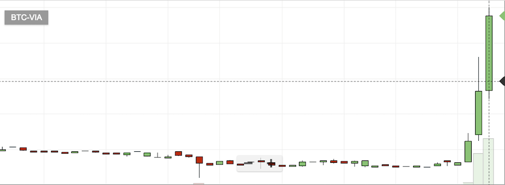 仮想通貨VIAのチャート
