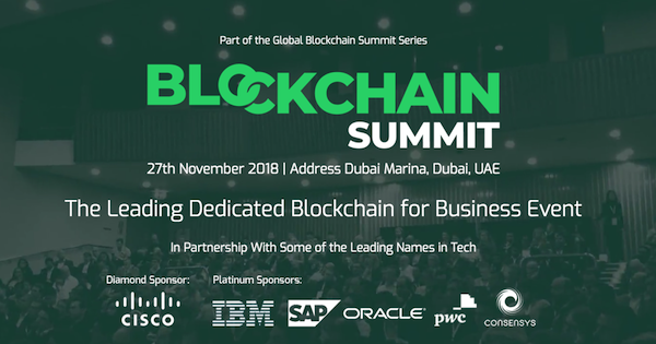 11月27日ドバイで開催の注目カンファレンス「Blockchain Summit Dubai」｜IBM、ORACLE等もスポンサー決定