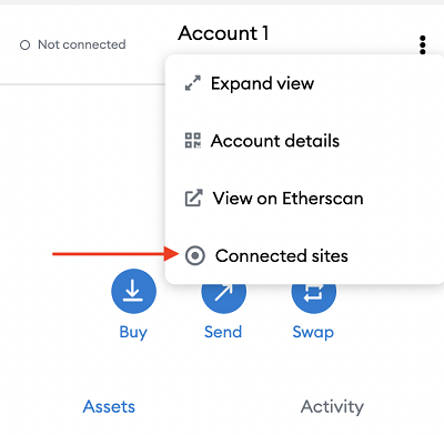 接続済みサイト一覧