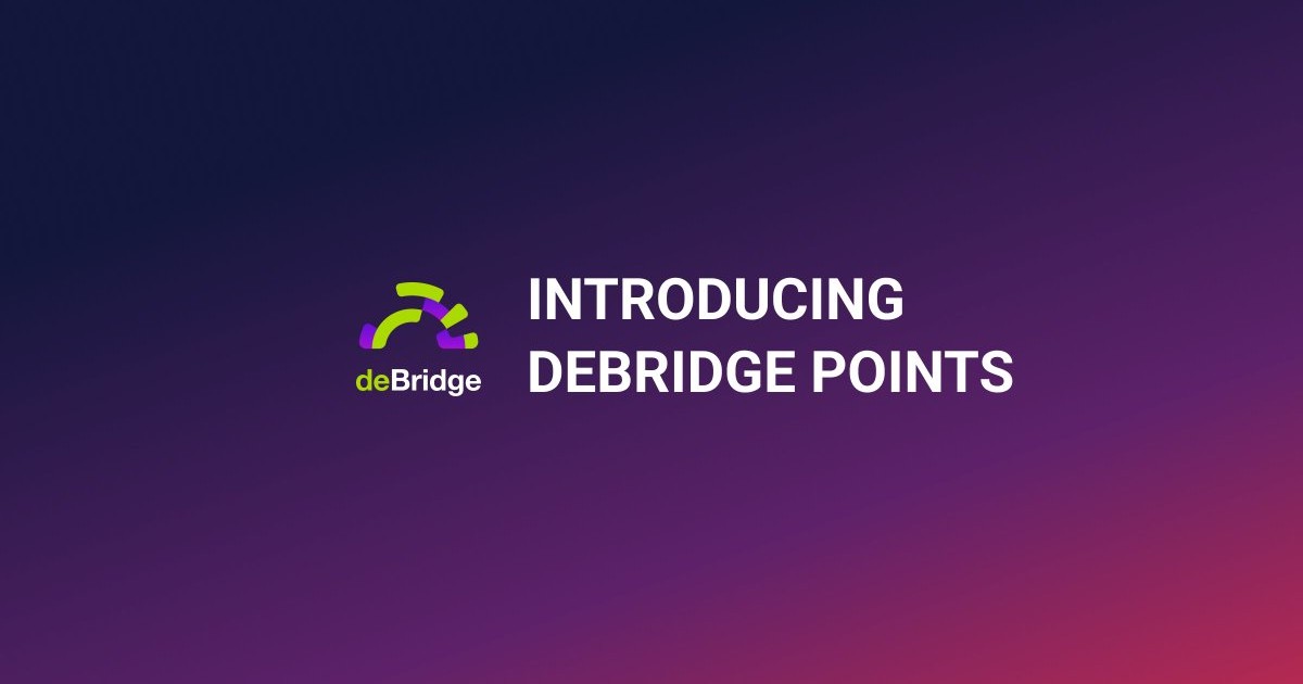 仮想通貨クロスチェーンスワップ「deBridge」、エアドロップ向けのポイント制開始