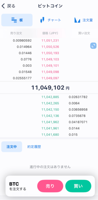 bitFlyerアプリ画面4