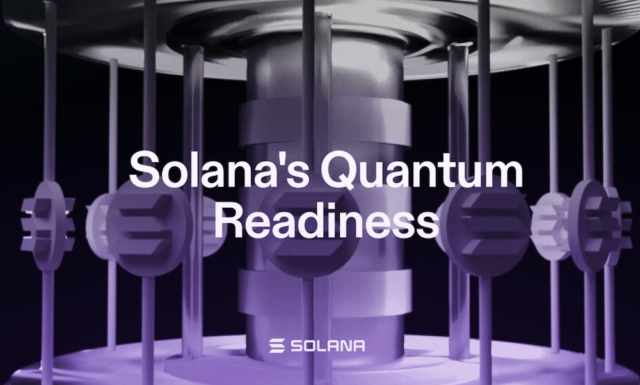 Solana公式サイトの量子耐性準備に関するページのスクリーンショット