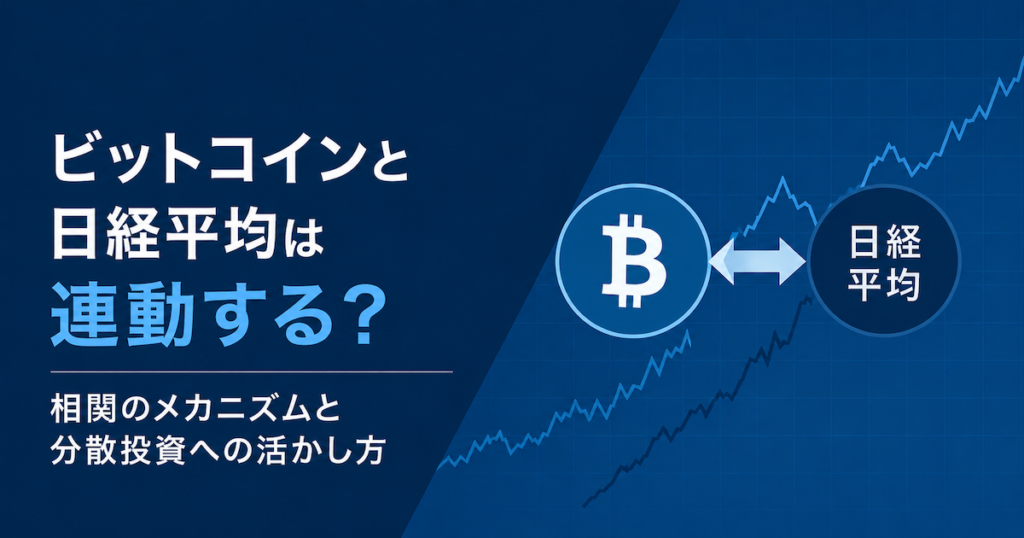 ビットコインと日経平均は連動する？相関のメカニズムと分散投資への活かし方
