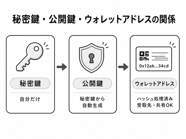 公開鍵と秘密鍵の関係図