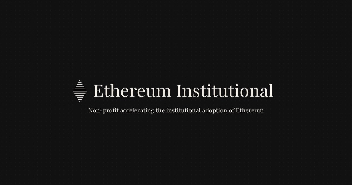 元Ethereum財団メンバーが設立した非営利団体「Ethereum Institutional」、機関投資家の採用促進へ